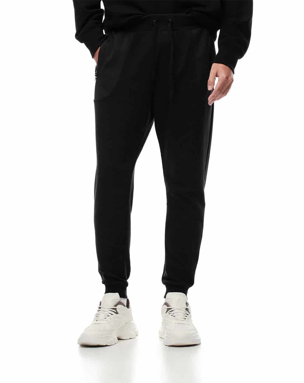 Jogger regular negro hombre - miniatura 3