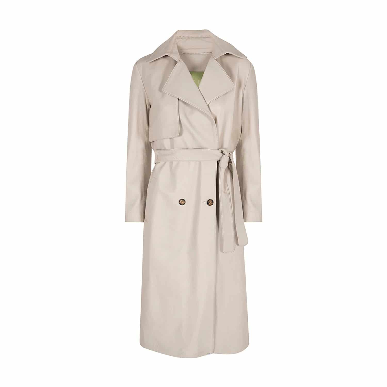 MILA DESTRUCTURED LONG TRENCH COAT - miniatura 1