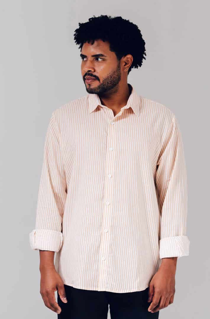Camisa blanca rayas curuba - miniatura 2