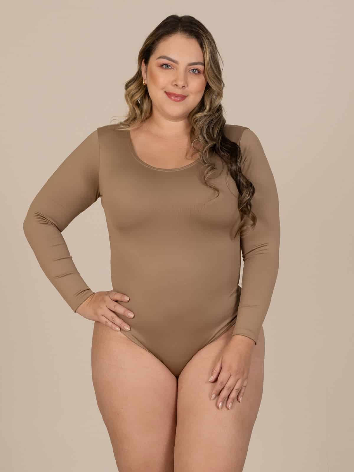 Body magda cafe claro talla plus - miniatura 1