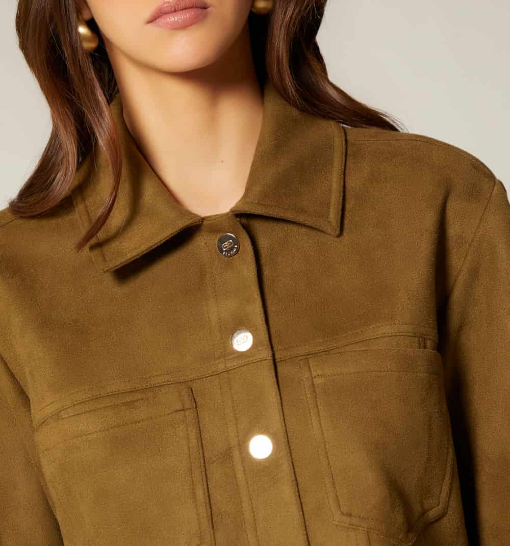 Chaqueta manga larga suede - miniatura 5