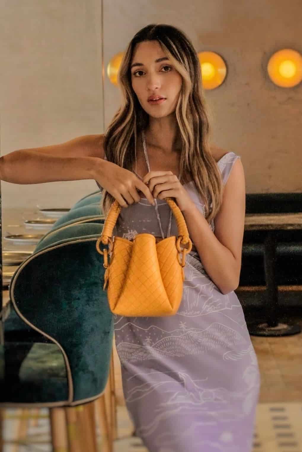 Tulip Mini Bucket Bag, Yellow - miniatura 8