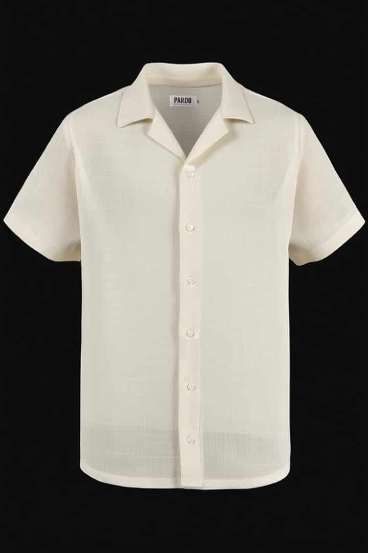 Camisa beige - miniatura 2