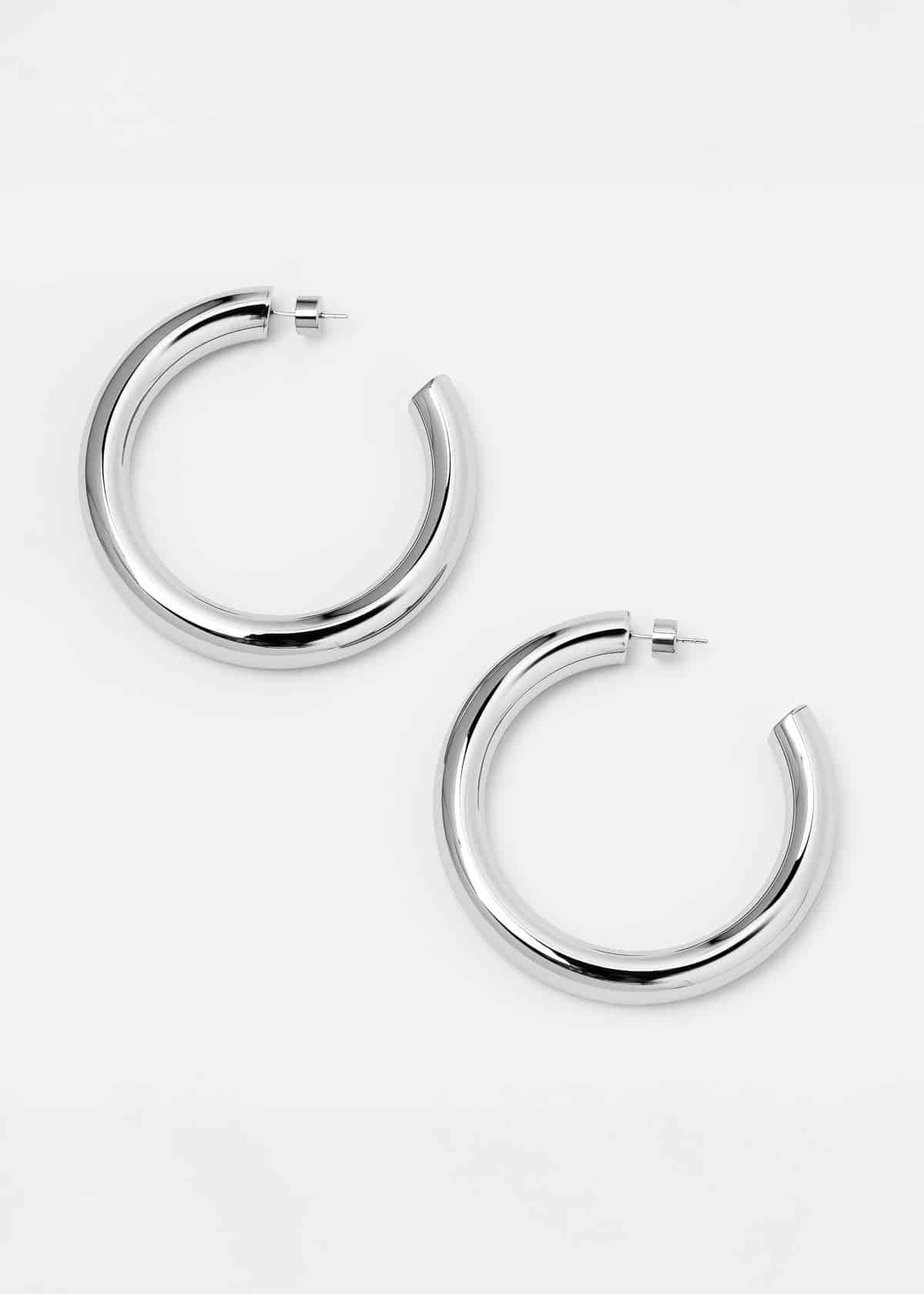 Tera Hoops Plateado - miniatura 2