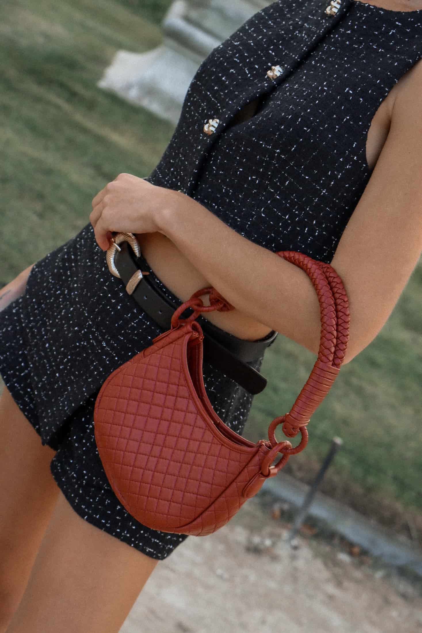 Saddle Mini, Shoulder Bag - Brick Red - miniatura 3