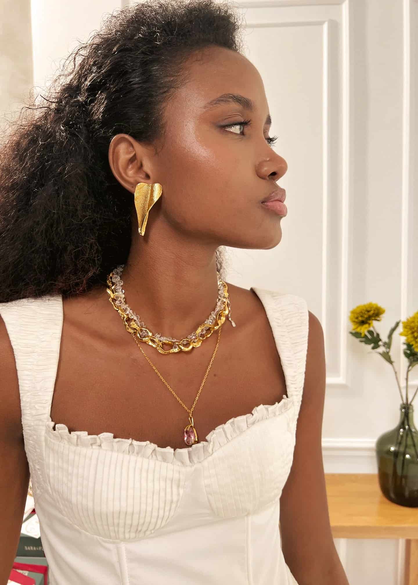 Aretes Maxi Pétalo - miniatura 2