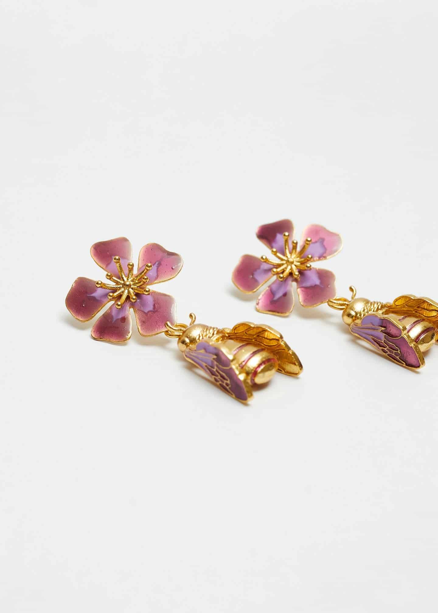 Aretes Bee Kind Ultravioleta - miniatura 3