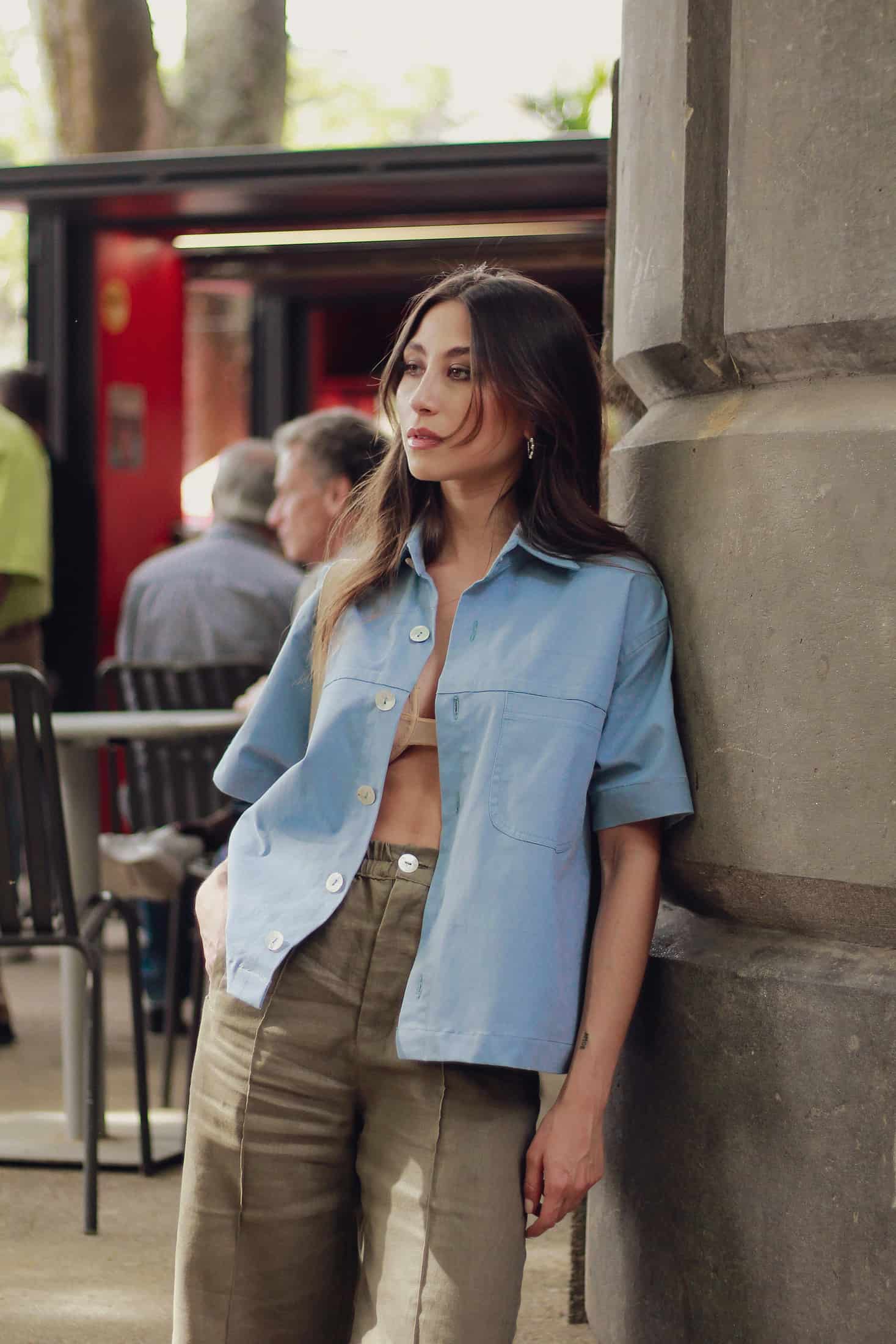Camisa Lona | azul piedra - miniatura 5
