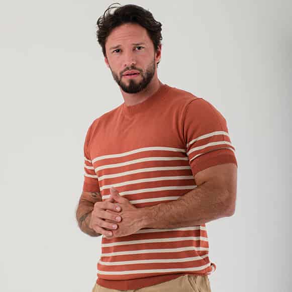 T-SHIRT MODA TEJIDO HOMBRE - miniatura 5