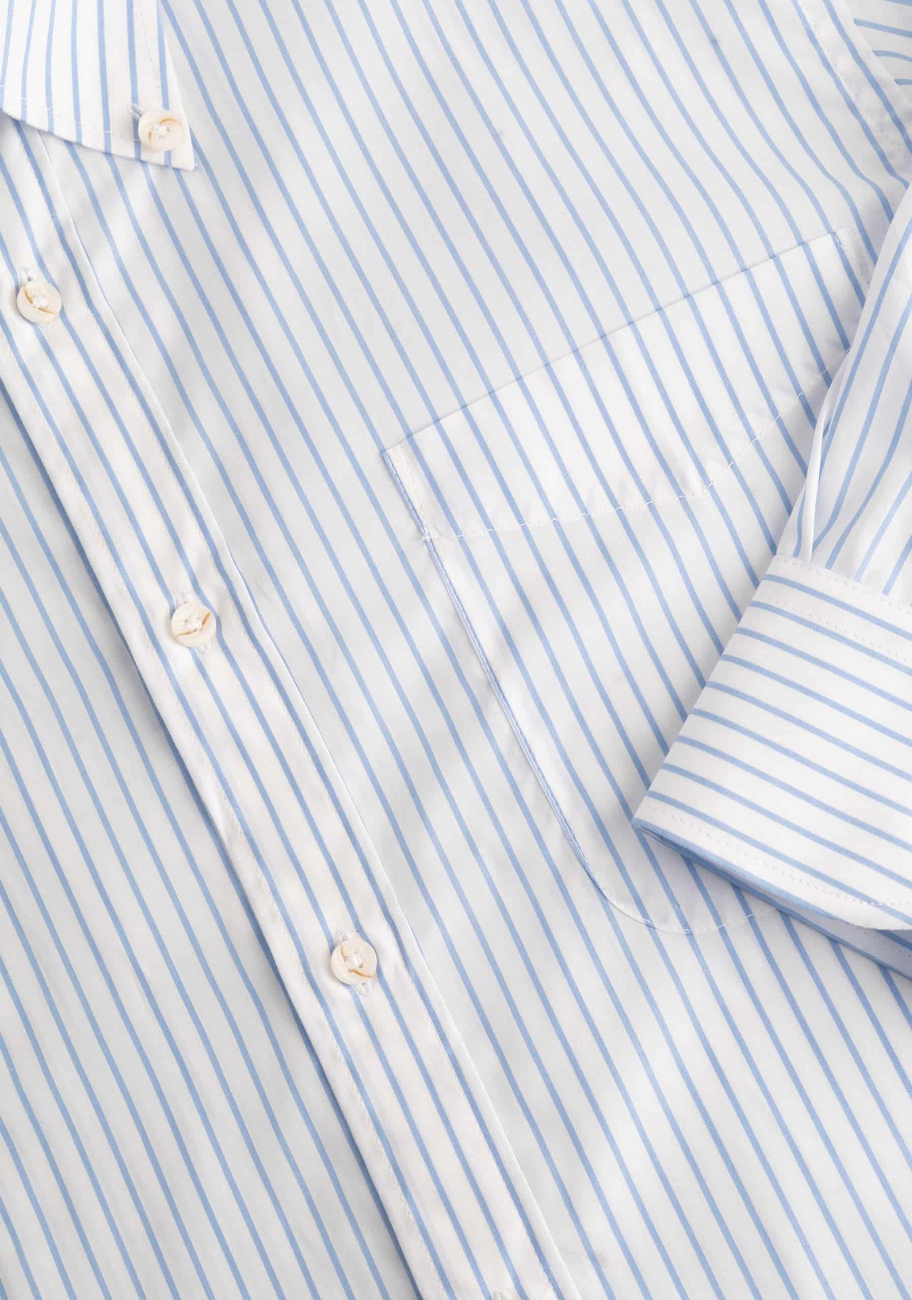 Camisa H CBD Rayas Bols. Grd. Azul Medio - miniatura 3