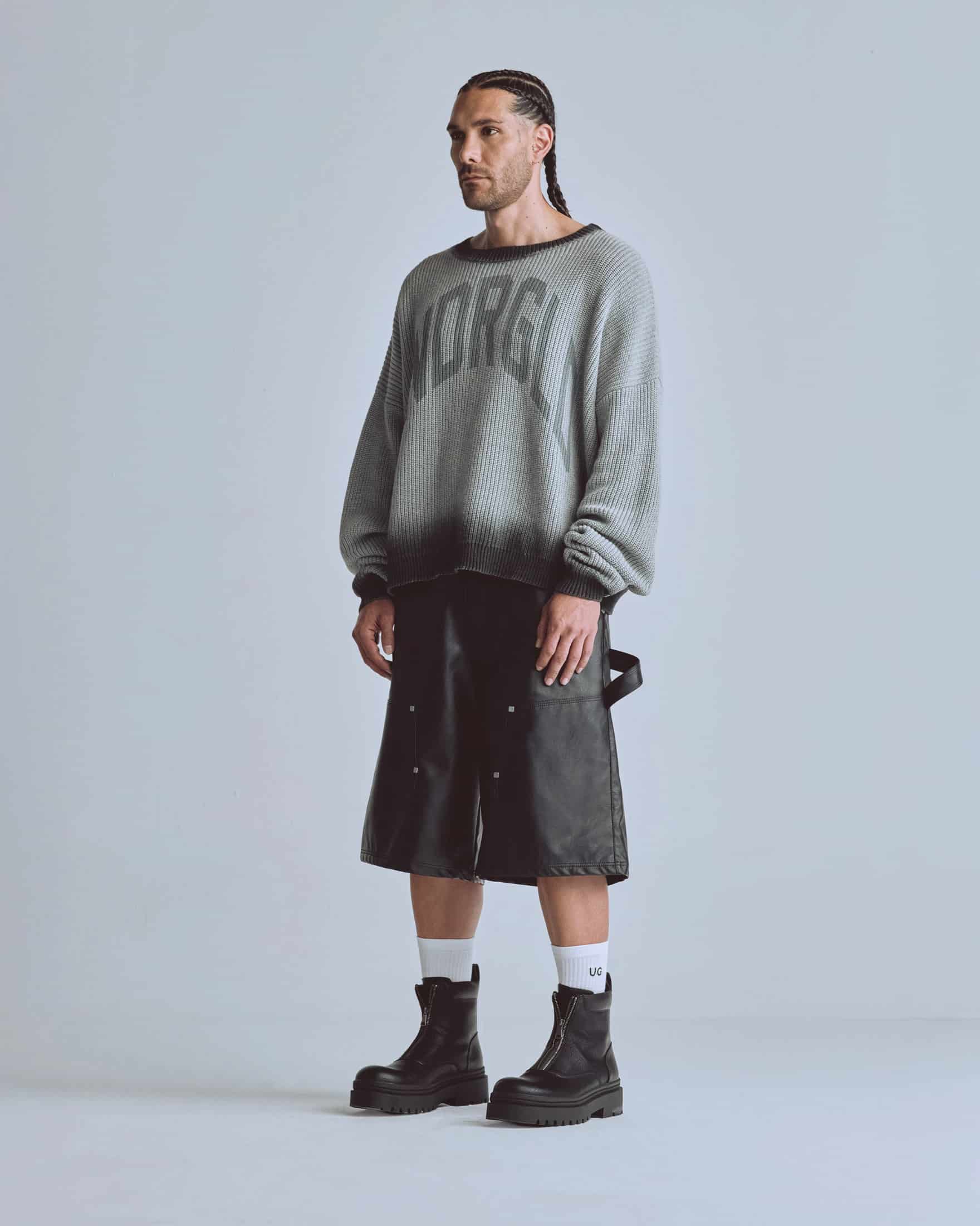 Basics Gradient Knit Crewneck Gradient Gray - miniatura 5