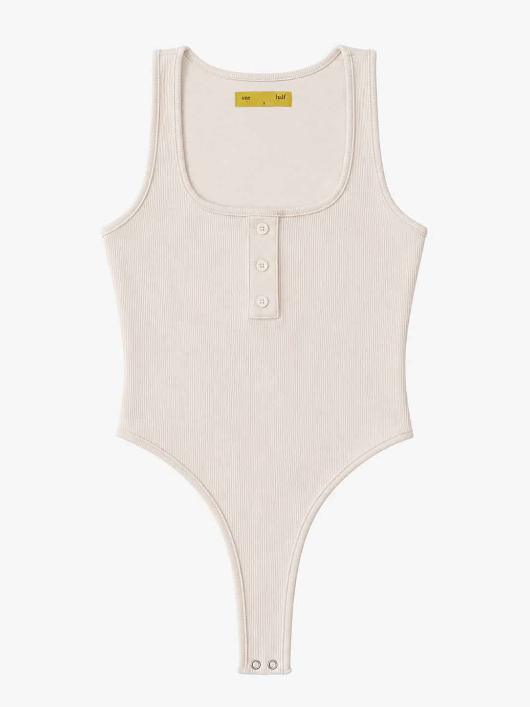 HALF BUTTON BODY - SOFT WHITE - miniatura 2