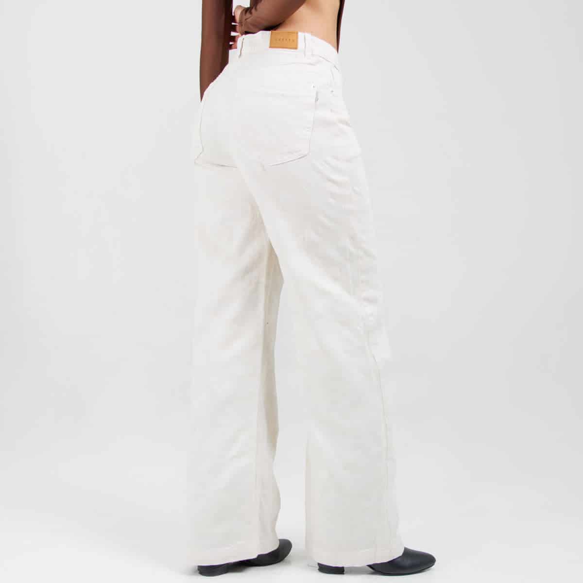 Jean Wide Leg Marfil Ax-3107 Rigido Premium - miniatura 2