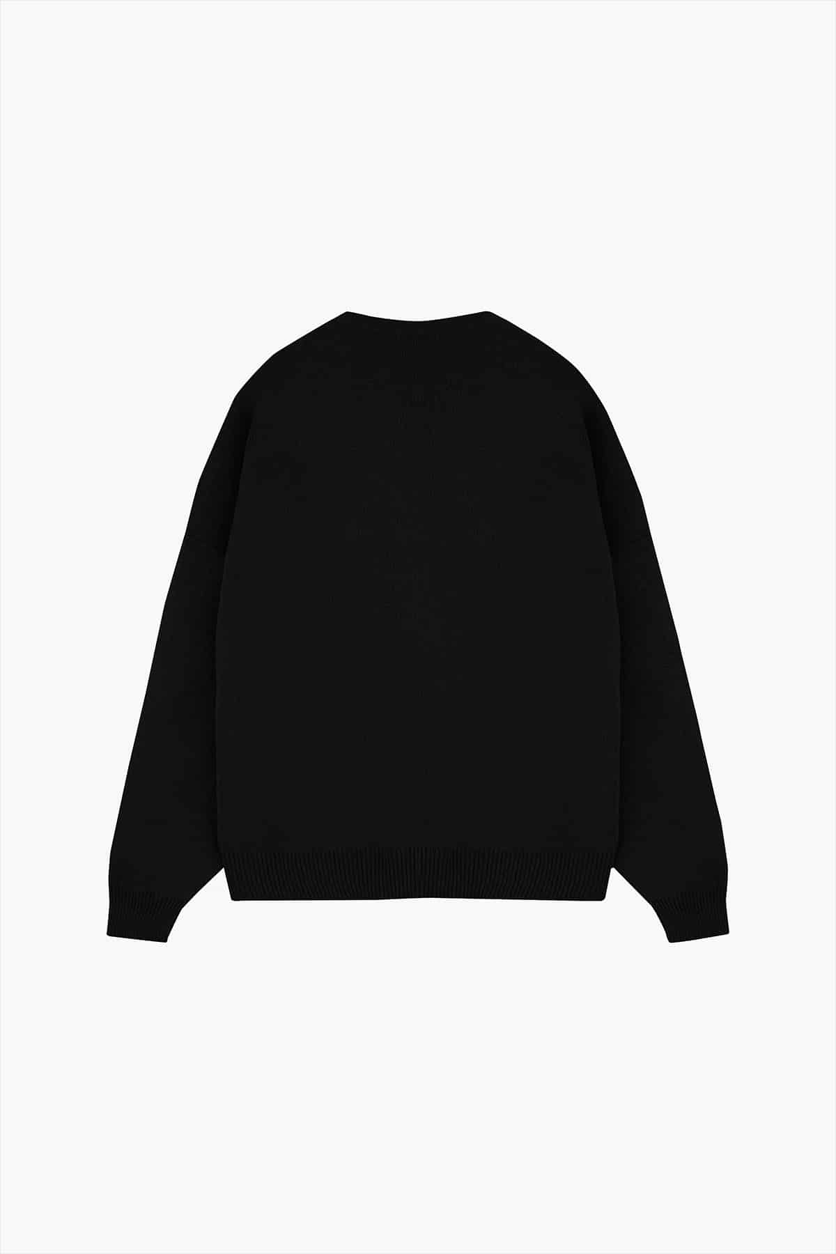 ESSENTIAL SWEATER BLACK - miniatura 5