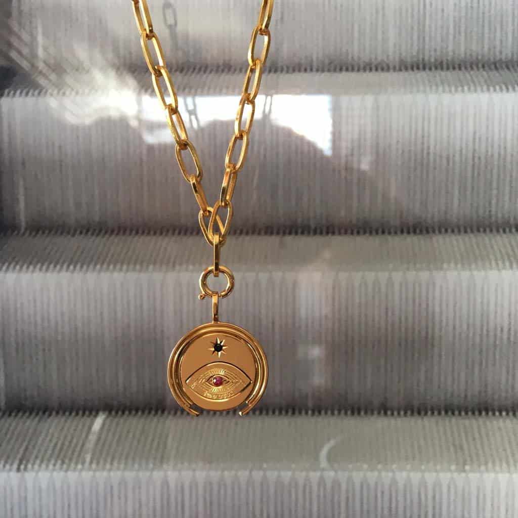 MONEDA SOHUM OJO LUMINI RUBI ORO - miniatura 5