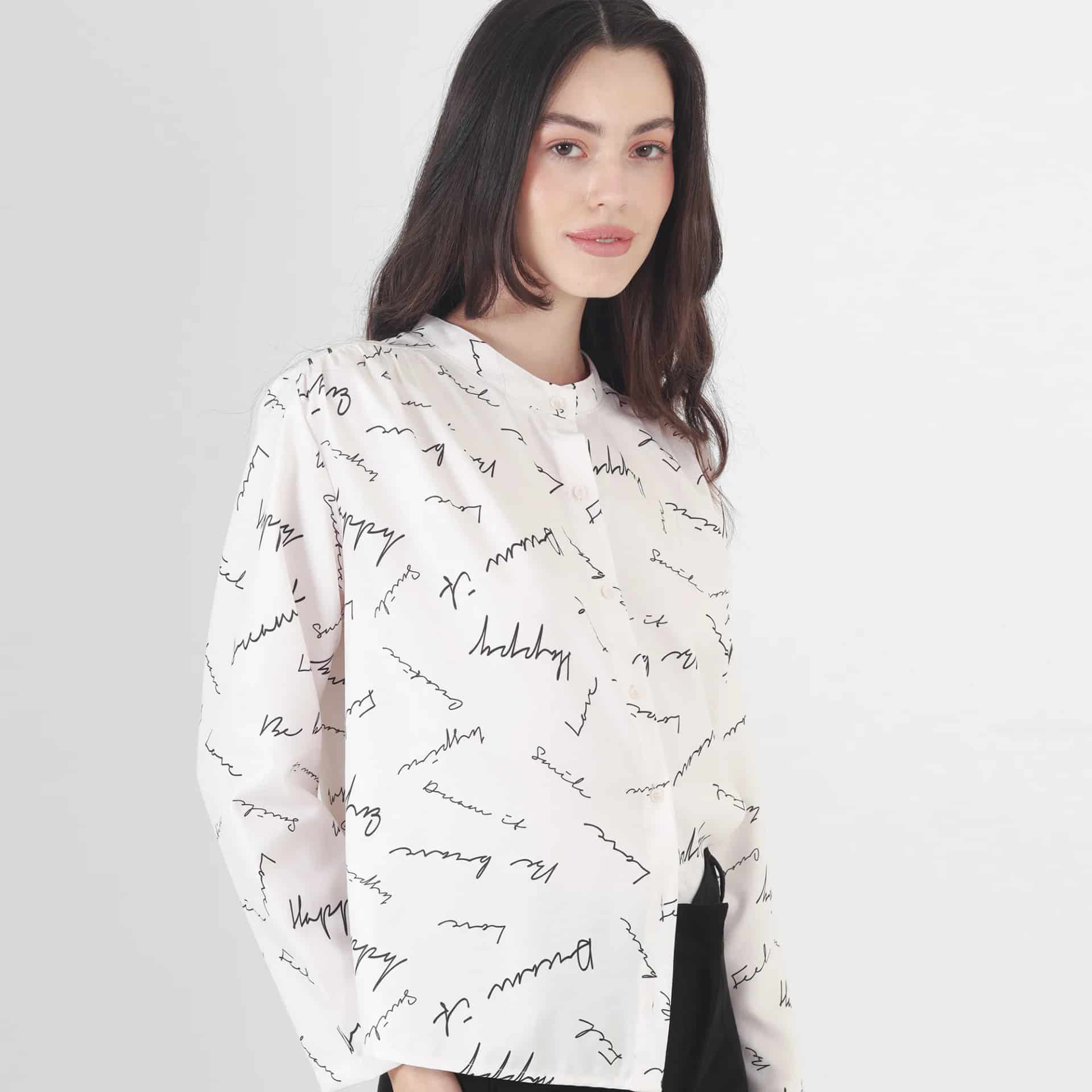 Blusa Cuello Neru Manga Larga - miniatura 1