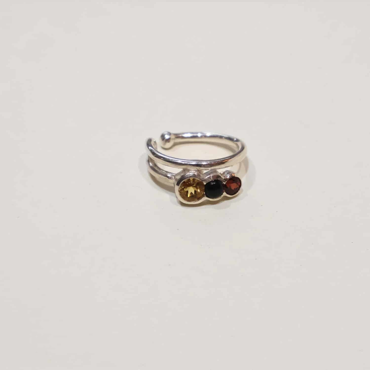 Milpa Ring Ear Cuff Silver - miniatura 1