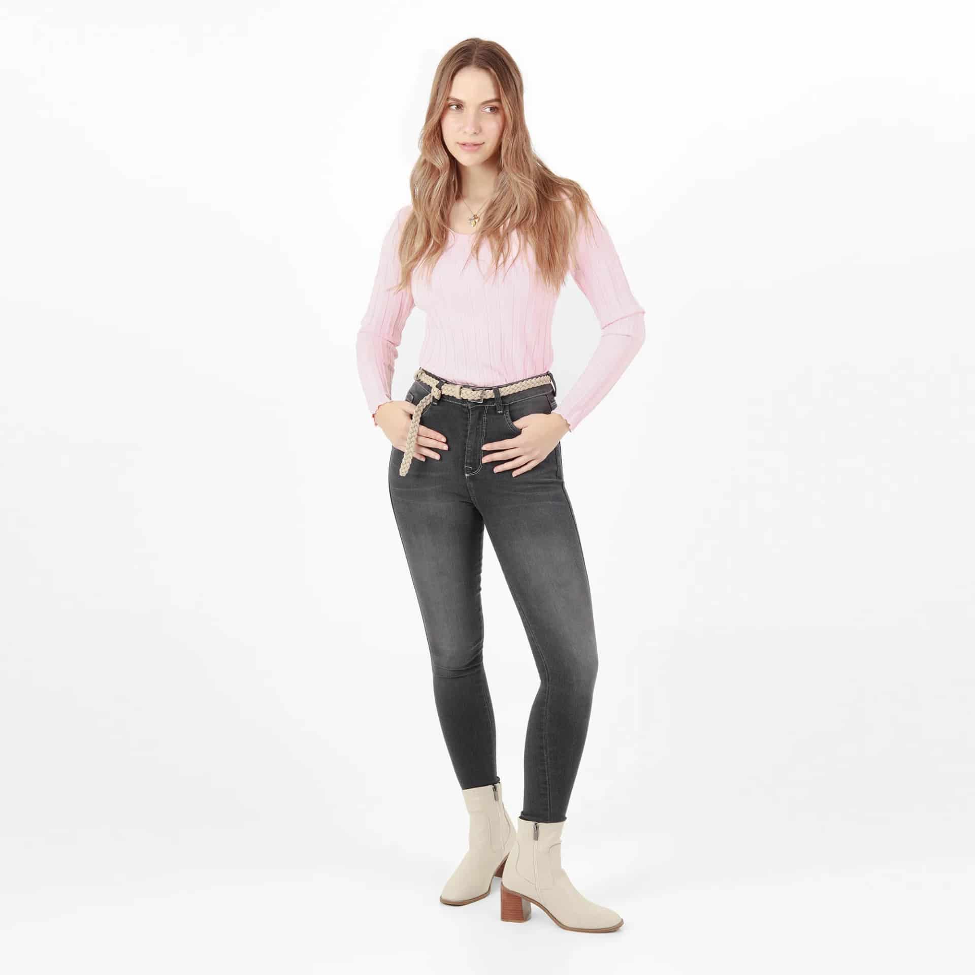 Jean Ilussion Tiro Medio Bota Skinny - miniatura 1