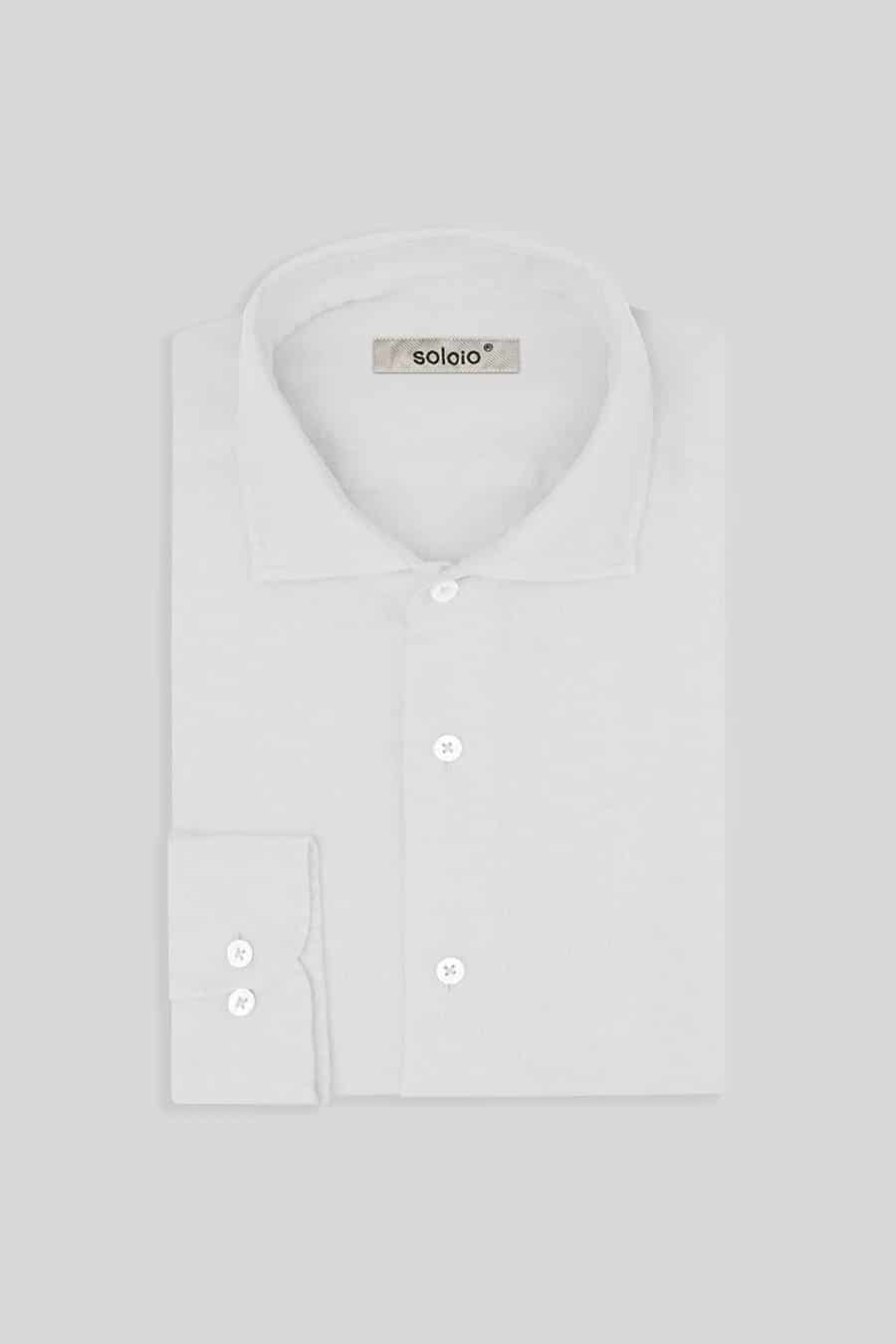 men’s linen shirt white - miniatura 5