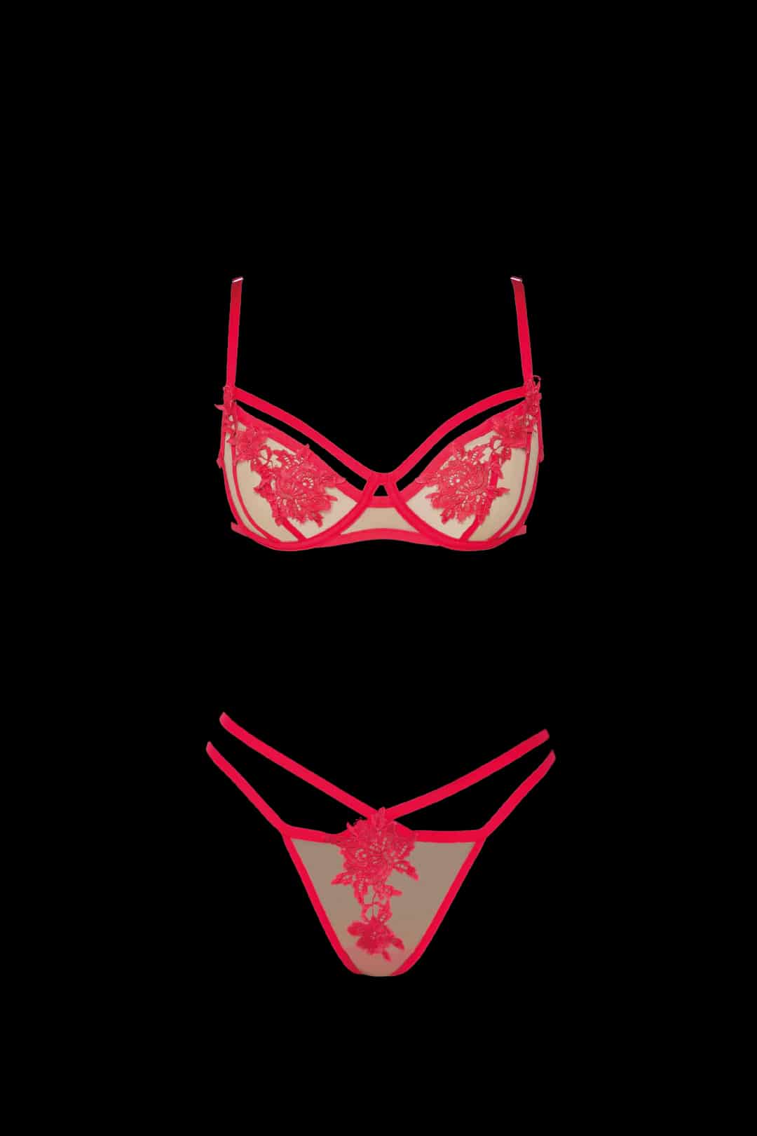 SET AGUSTINA ROJO CEREZA - miniatura 4