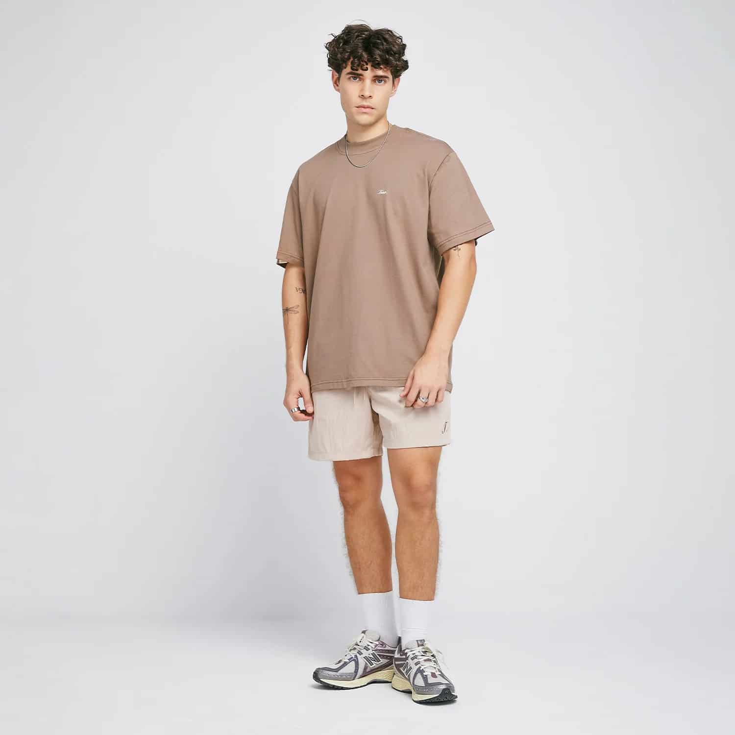 Signature T-Shirt - Light Brown - miniatura 4