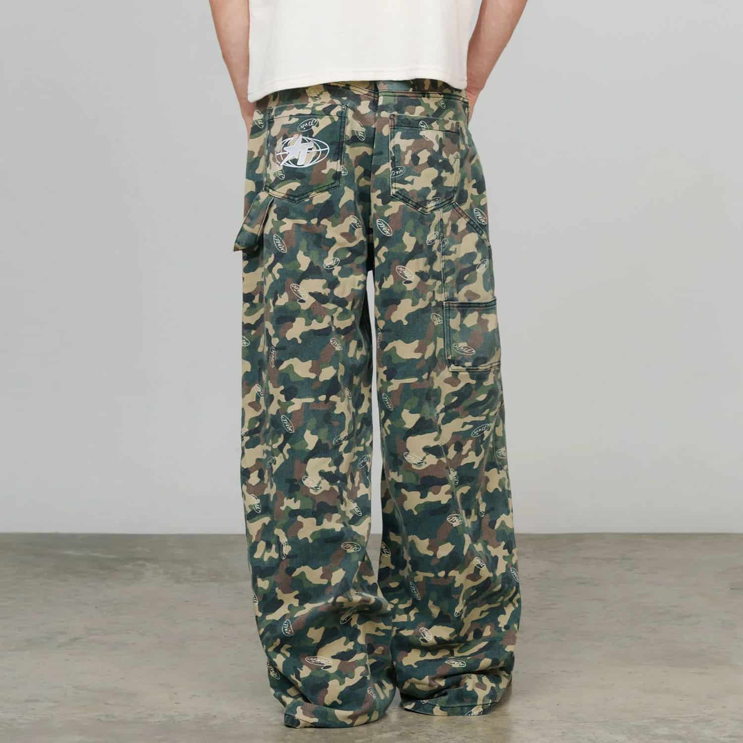 Racing Camo Carpenter Pants - Green - miniatura 7