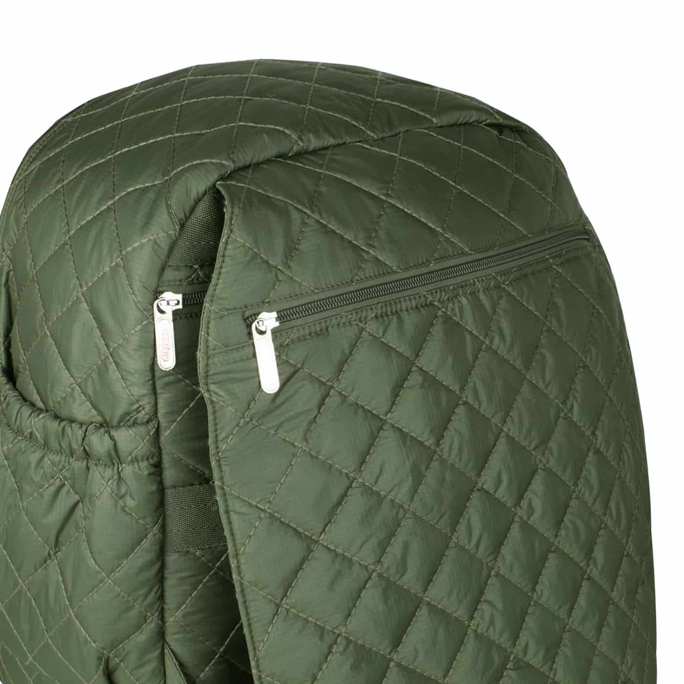 Morral Cabina Tapa Puffer Verde Militar - miniatura 8