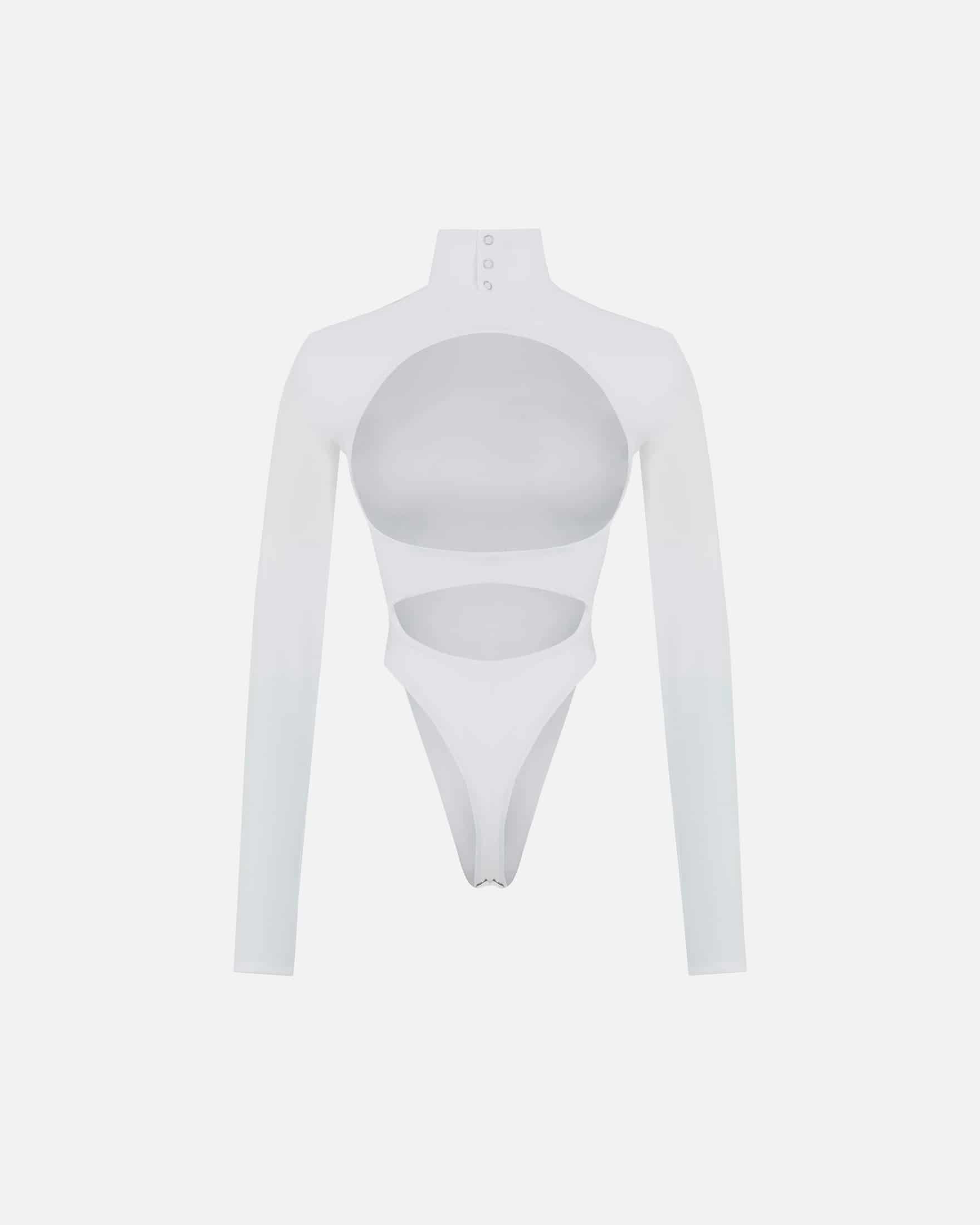 Basics Turtleneck Backless Body White - miniatura 4