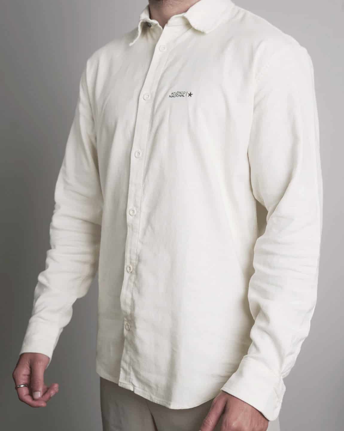 CAMISA LINO MANGA LARGA CRUDA HOMBRE - miniatura 4
