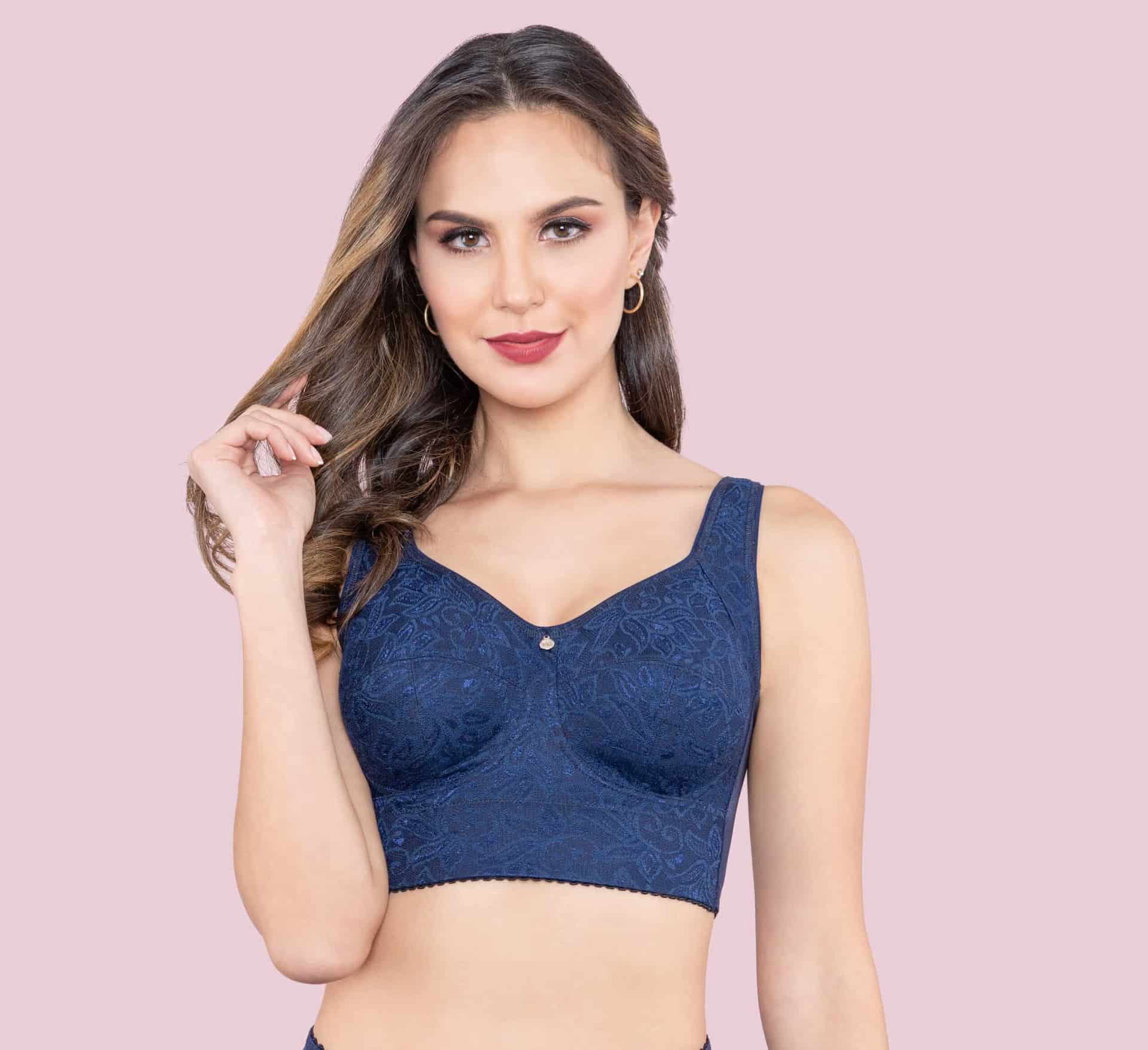 Brasier Clásico en Blonda con Tira Acolchada y Espalda Ancha - miniatura 1