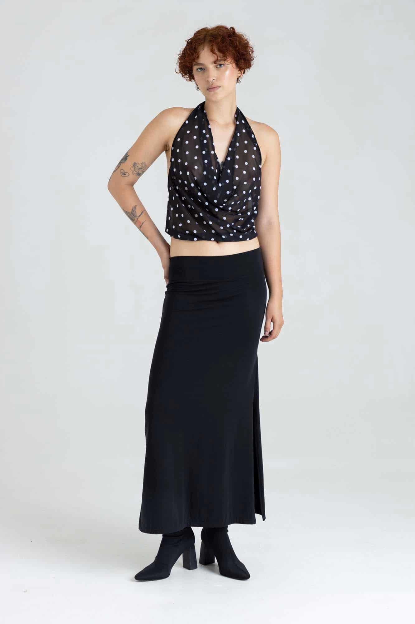 GABY DRAPED TOP - miniatura 9