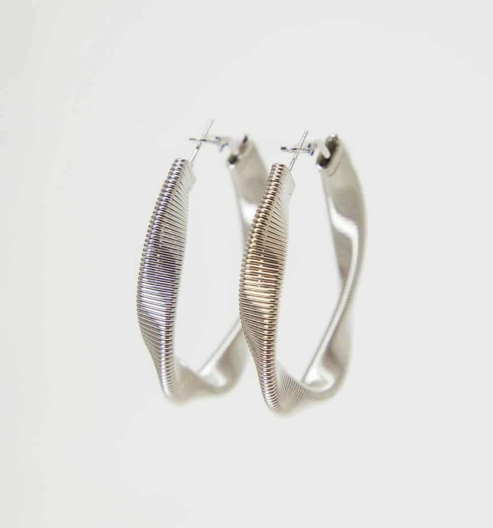 Aretes candonga cadena serpiente - miniatura 2