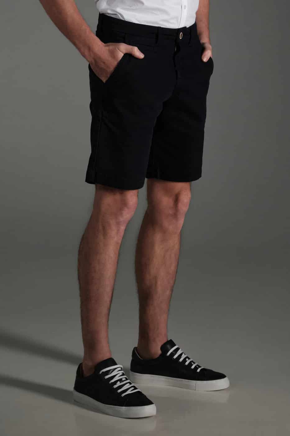 Bermuda Chino Slim Dril Azul Navy - miniatura 2
