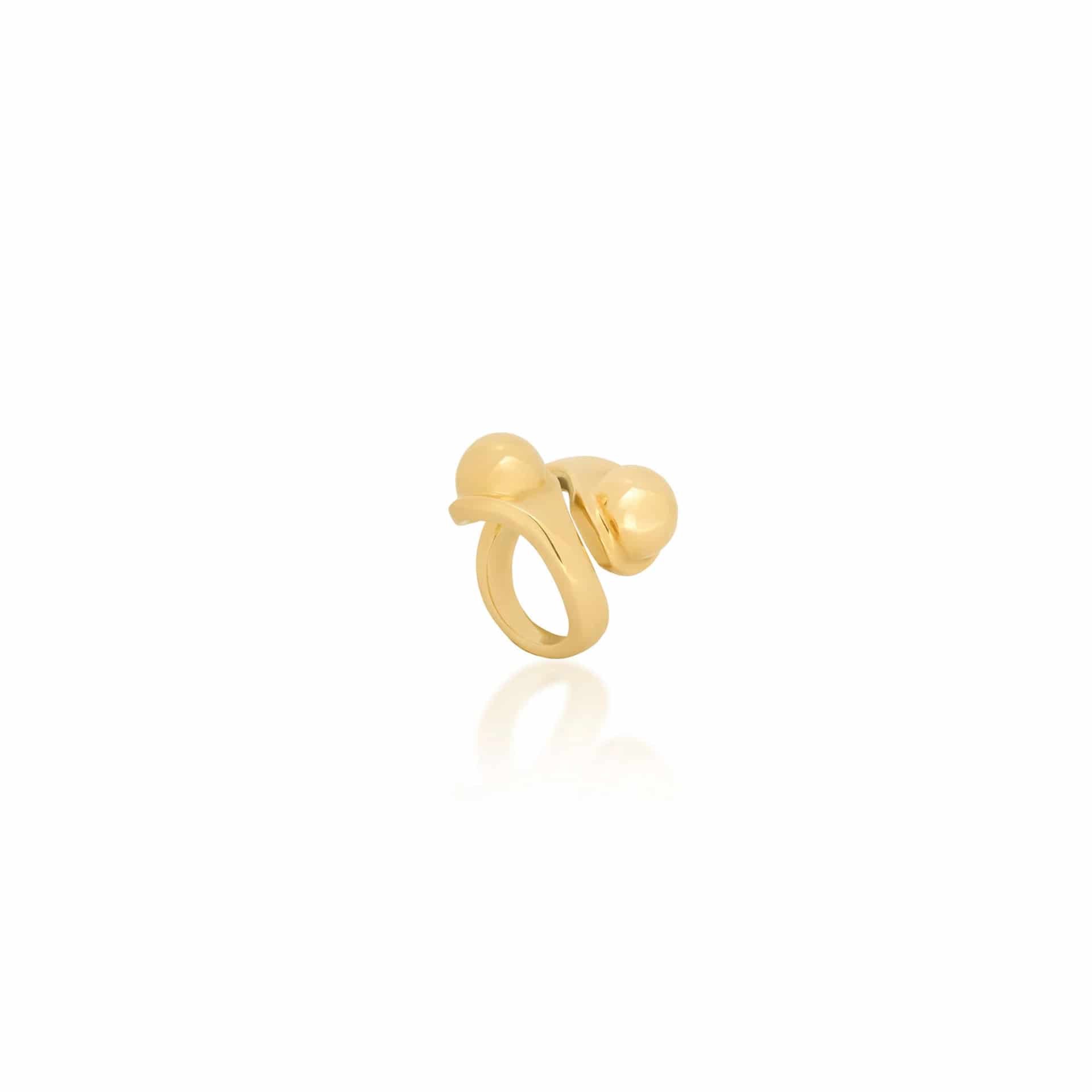 Anillo Esferas de Oro - miniatura 1