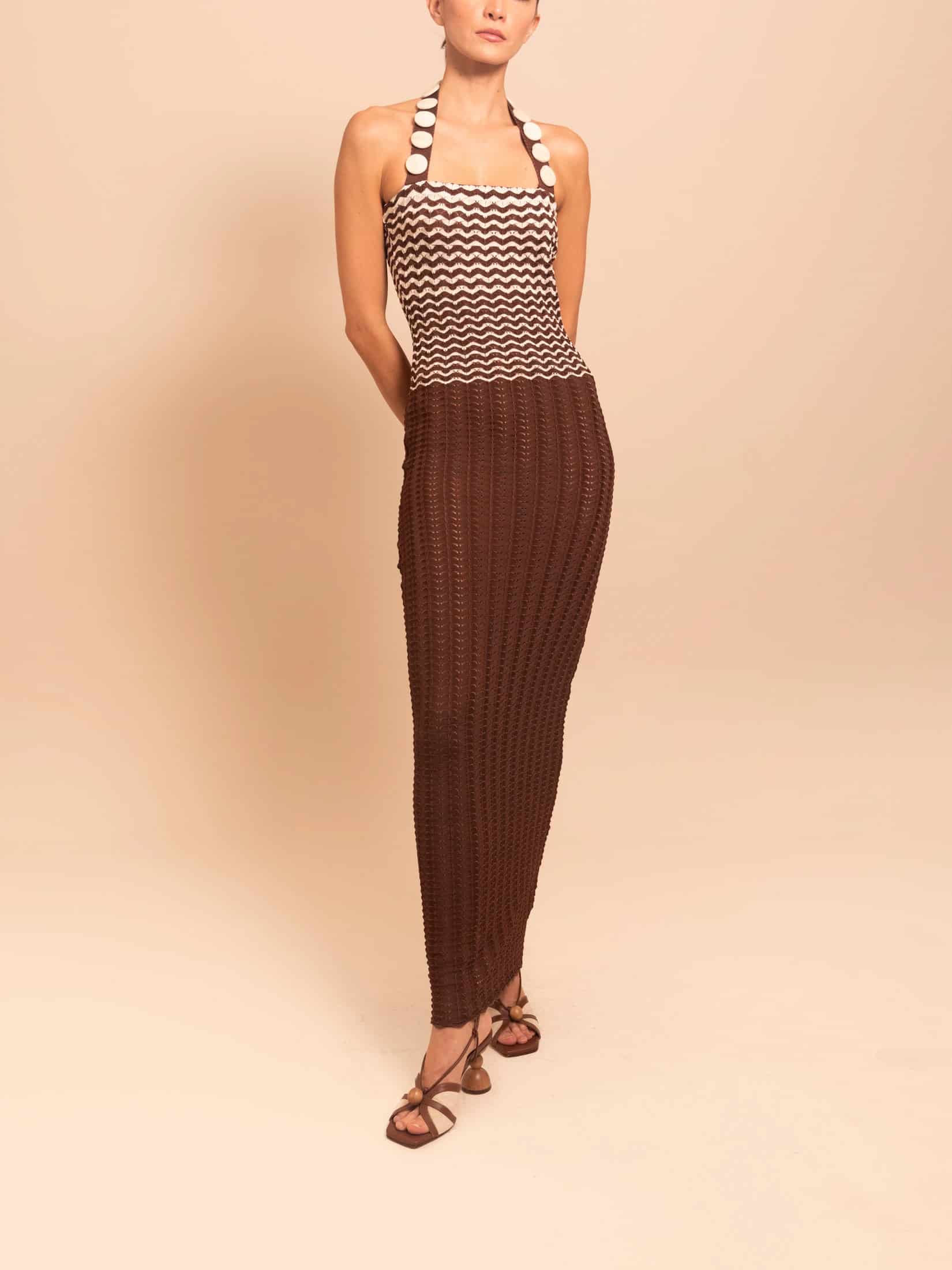 NERIAH DRESS ESPRESSO - miniatura 1