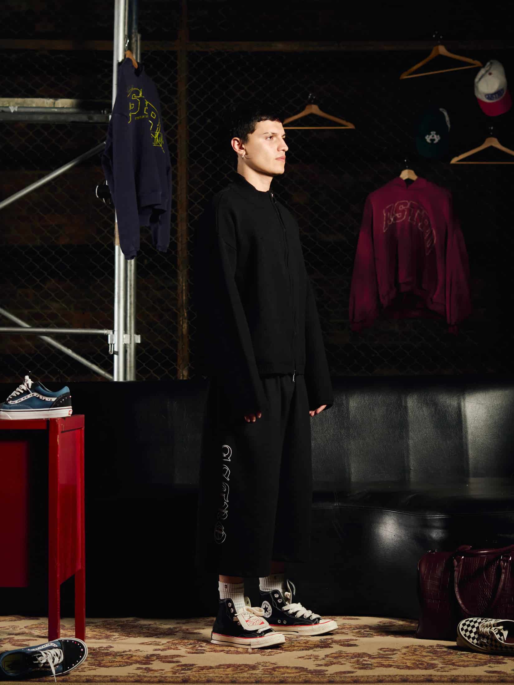 Knit Double Zipper - Onyx - miniatura 3