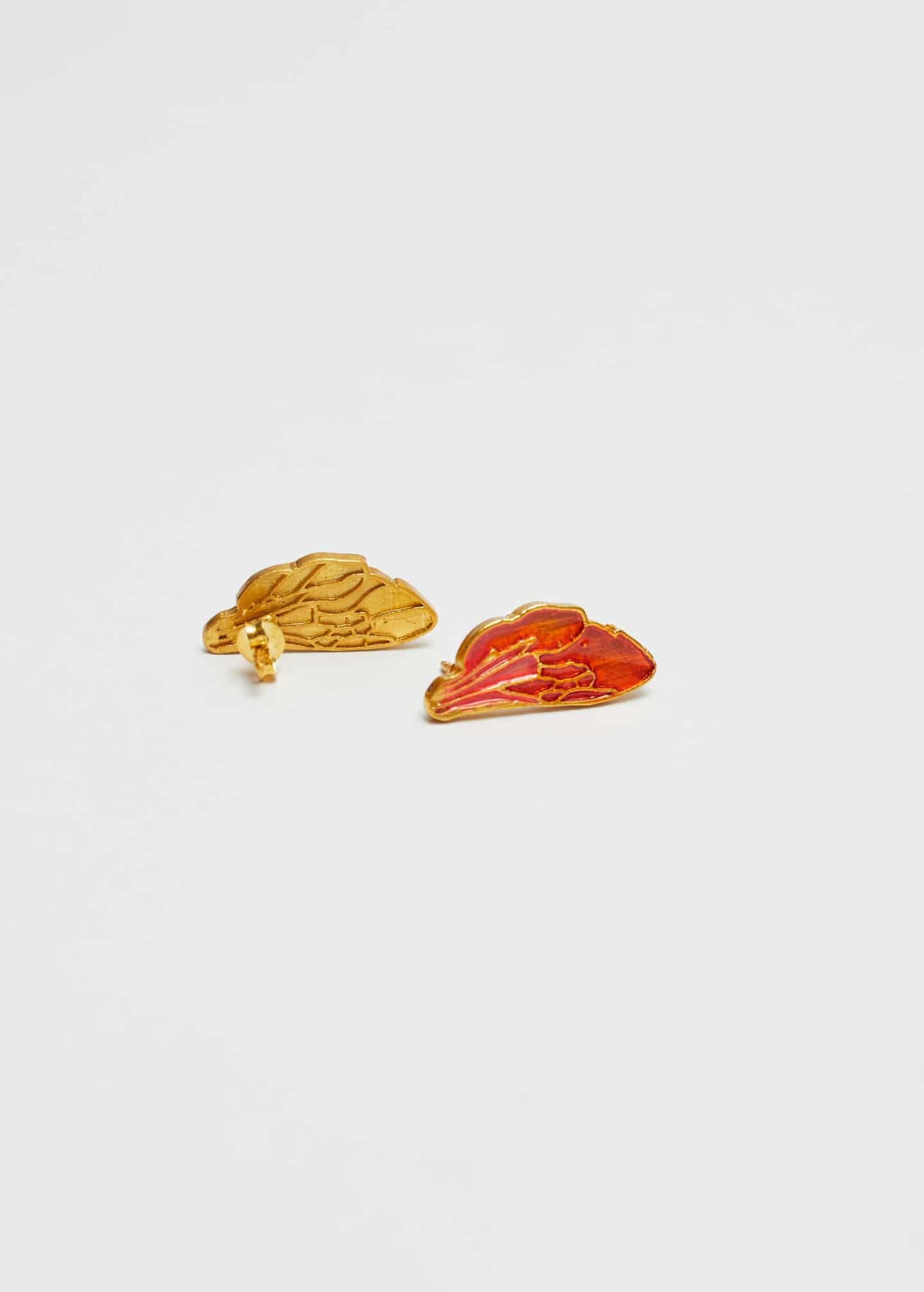 Aretes Wing Naranja - miniatura 1