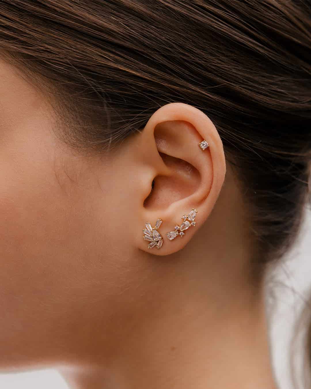 Aretes Abanico Cristal - miniatura 1