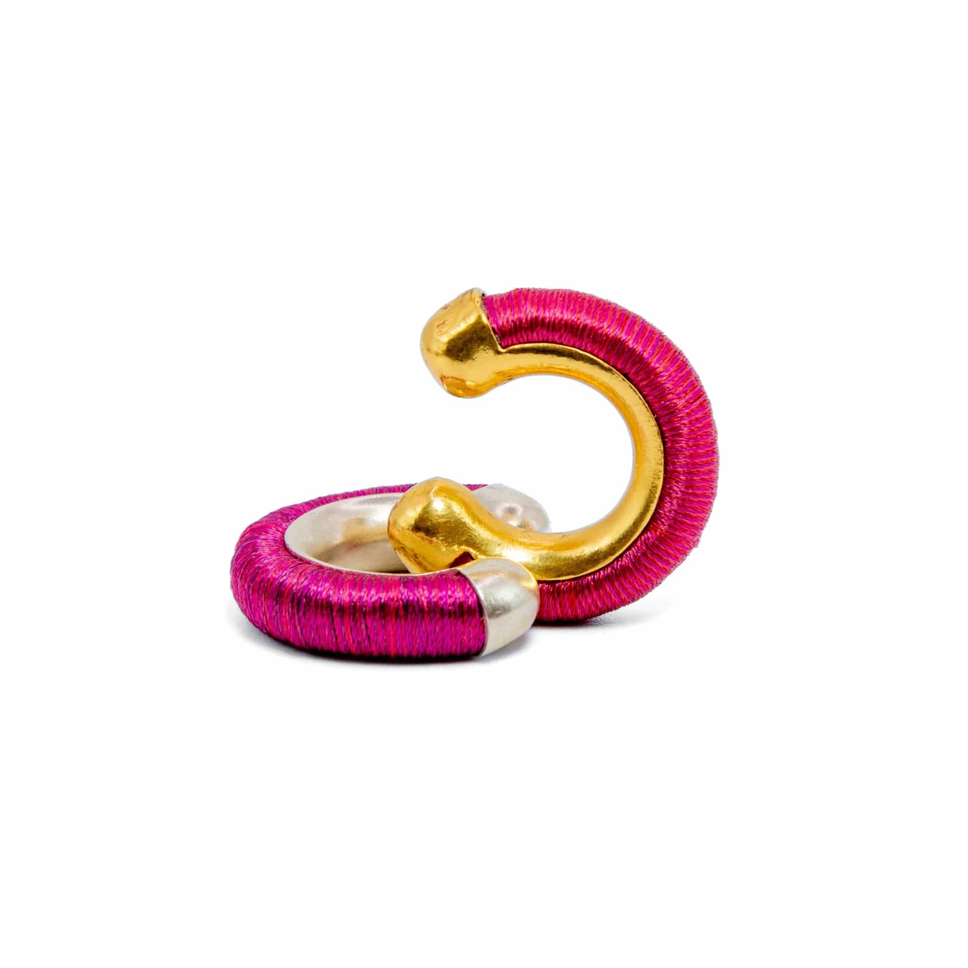 Maxi Tangle Earcuff - Knitted - miniatura 7