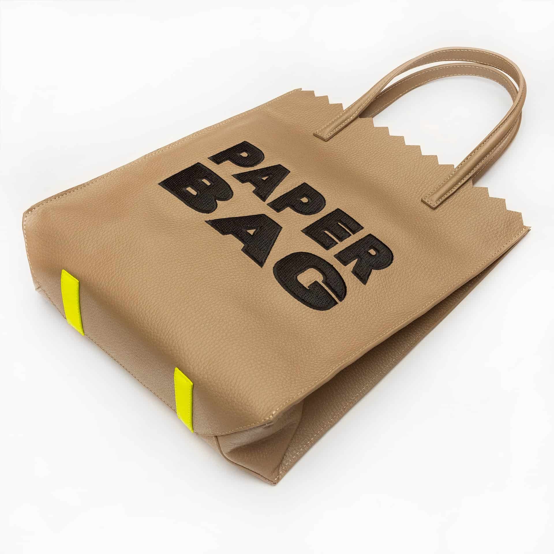 Paper Bag - Cocoa + Black Embroidery - miniatura 2