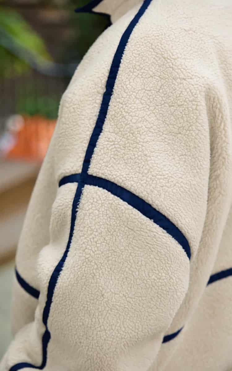 SACO OVEJERO BOXY CREMA - UNISEX - miniatura 9
