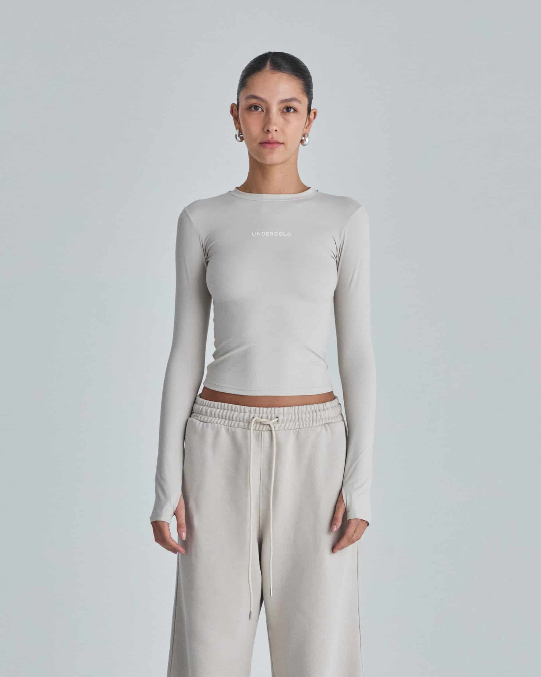 W Line Basic Long Sleeve Tshirt Light Gray - miniatura 2