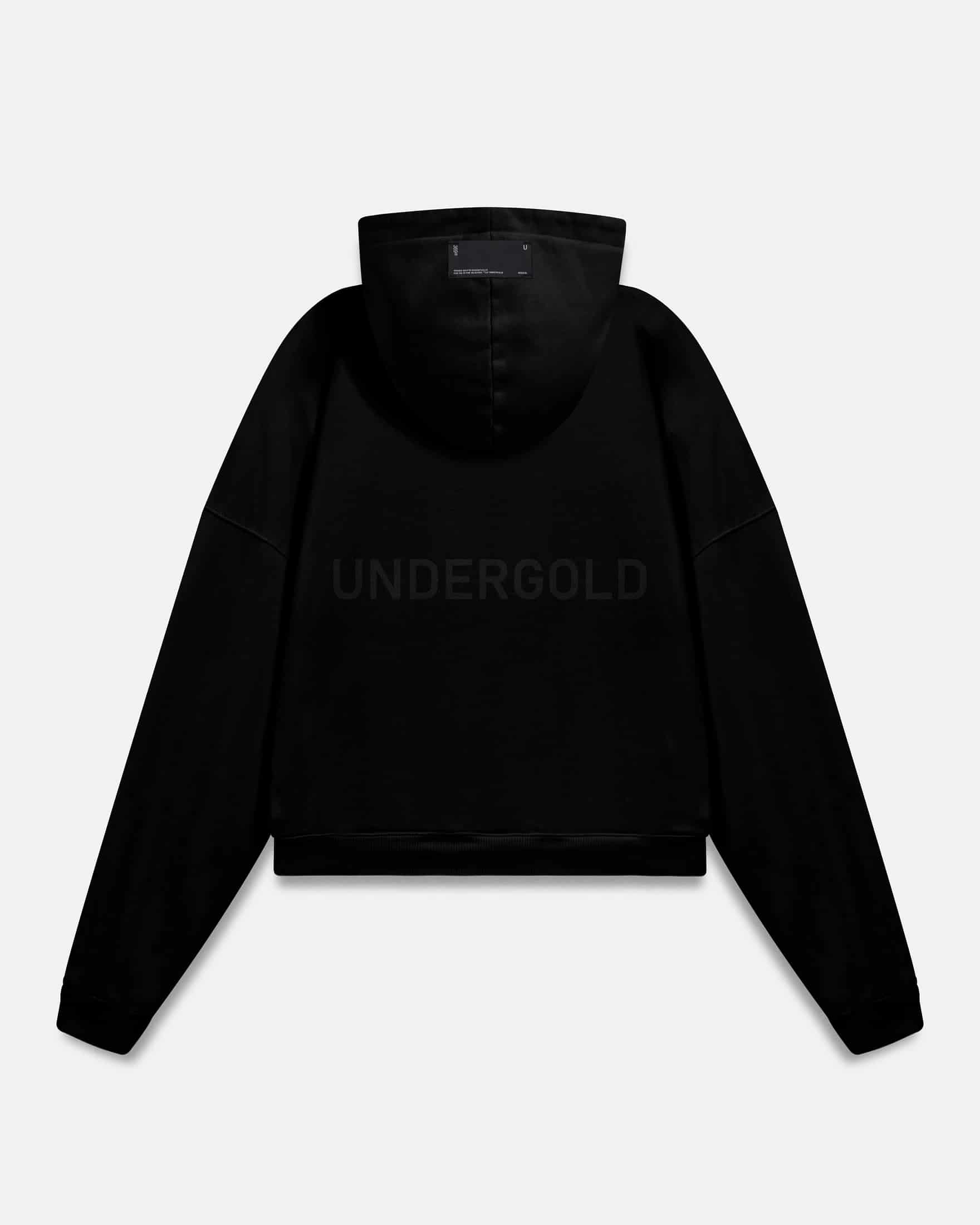 Line Basic Boxy Fit Hoodie Black - miniatura 1