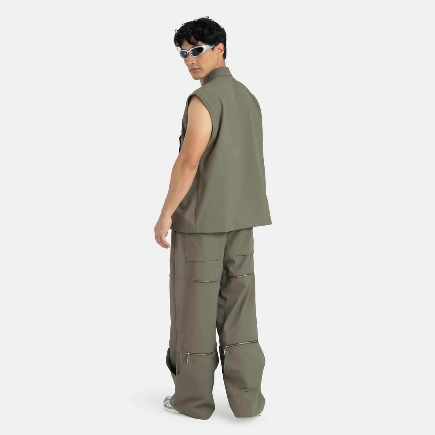 Pantalón Active Convertible Verde Militar - miniatura 14