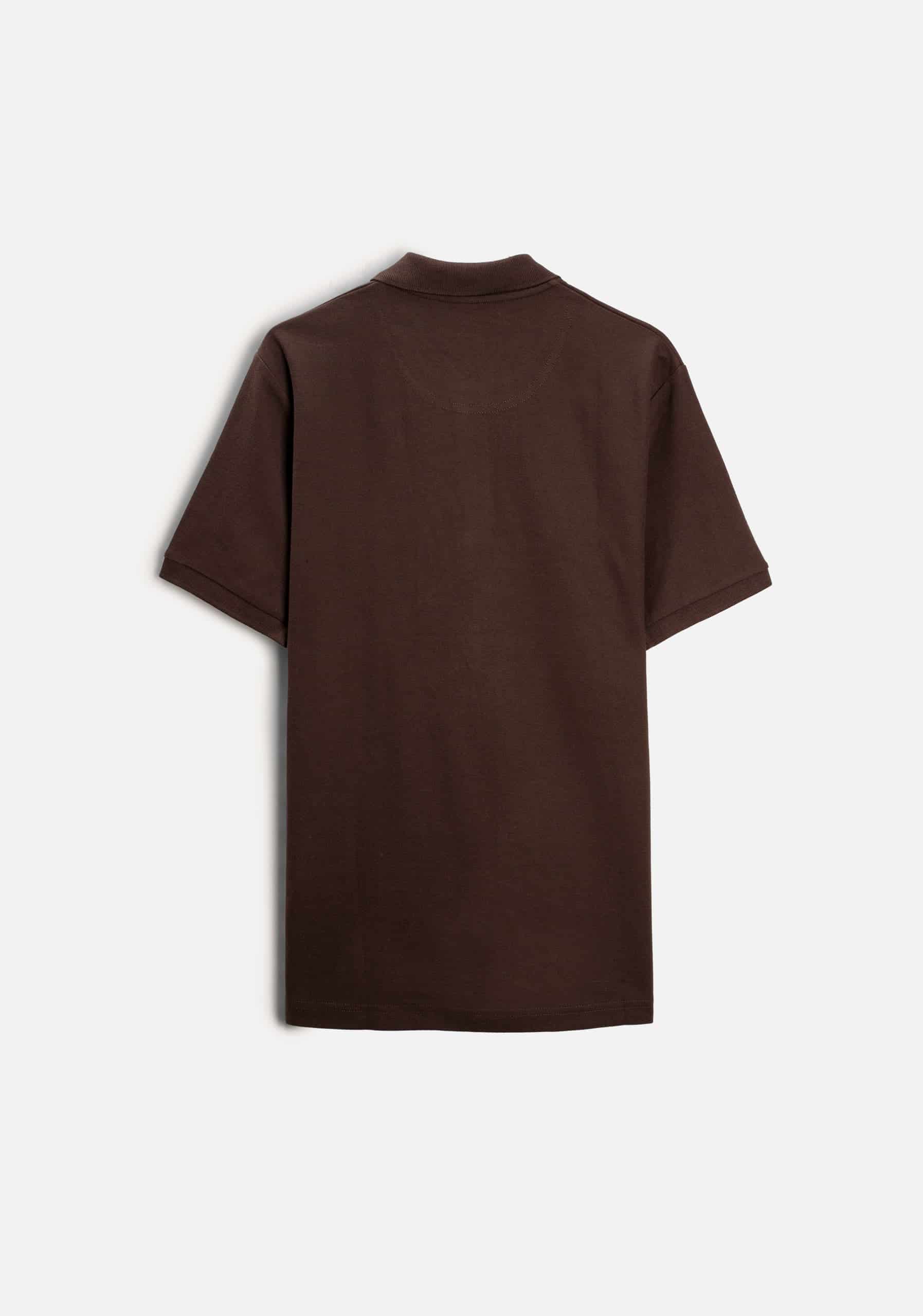 Camiseta Polo H Unicolor L-Ros Café Osc - miniatura 8