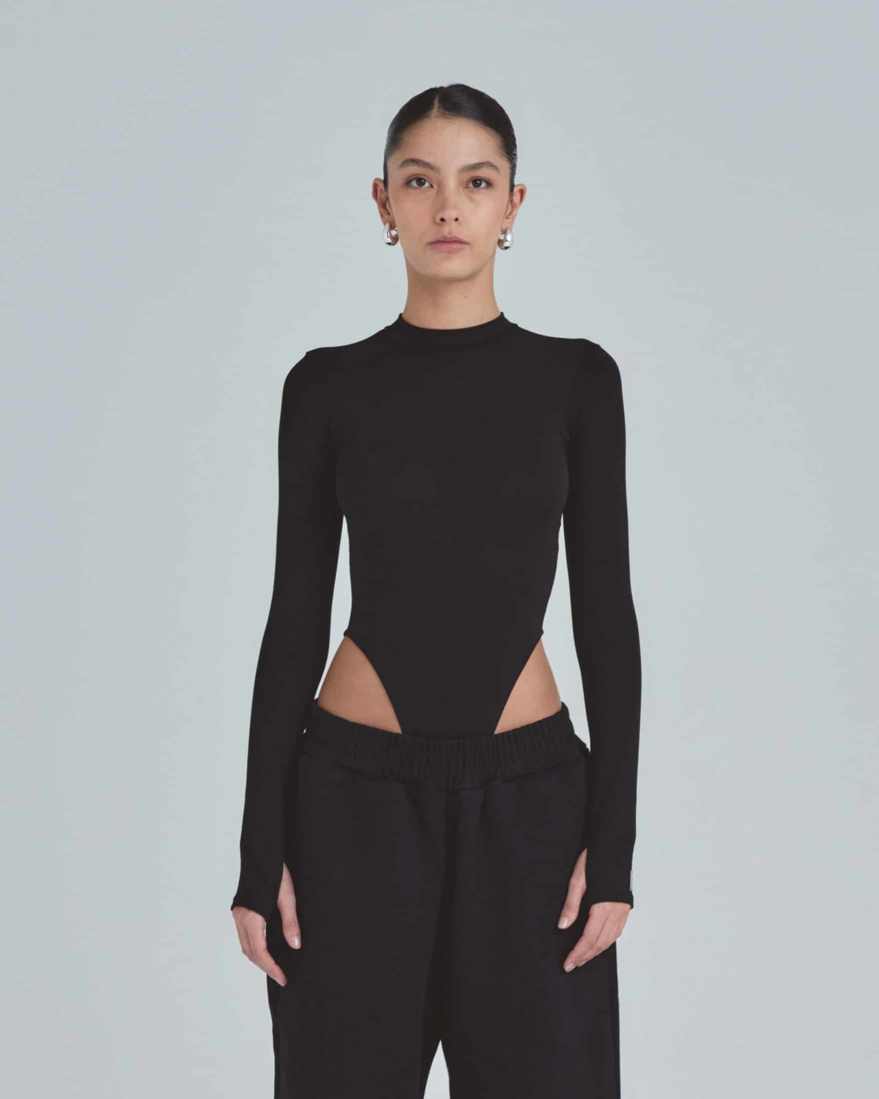 Line Undergold Studio Turtleneck Bodysuit Black - miniatura 2
