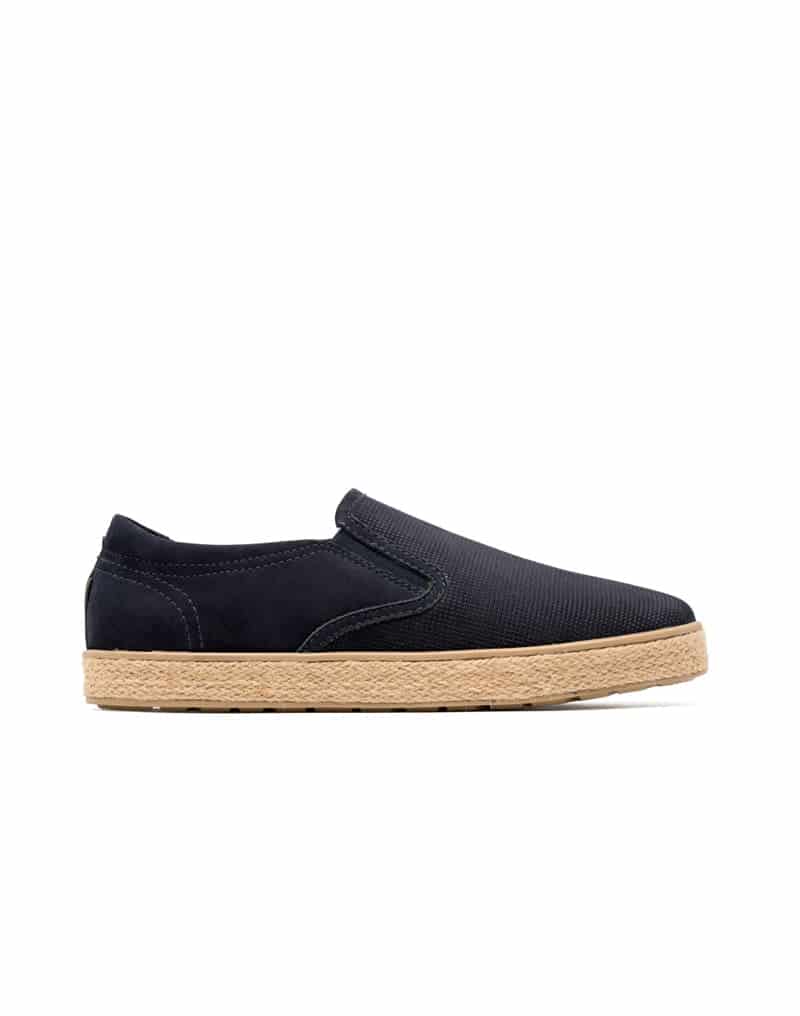 Mocasín tipo espadrille para hombre en cuero REF BAND30 - miniatura 2