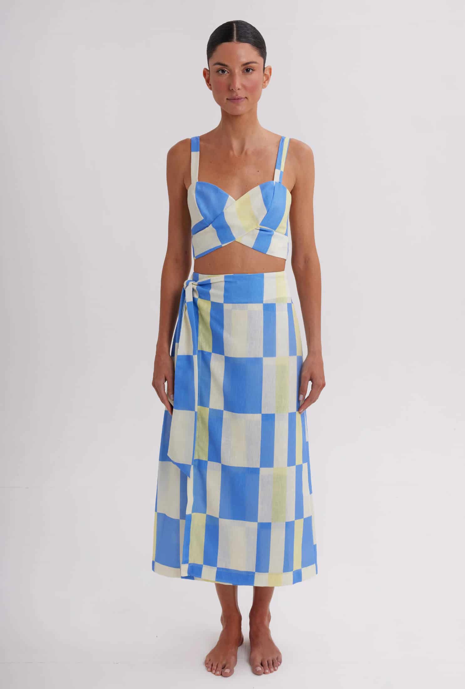 Crop Top Geena Falda Samira Coastal - miniatura 1