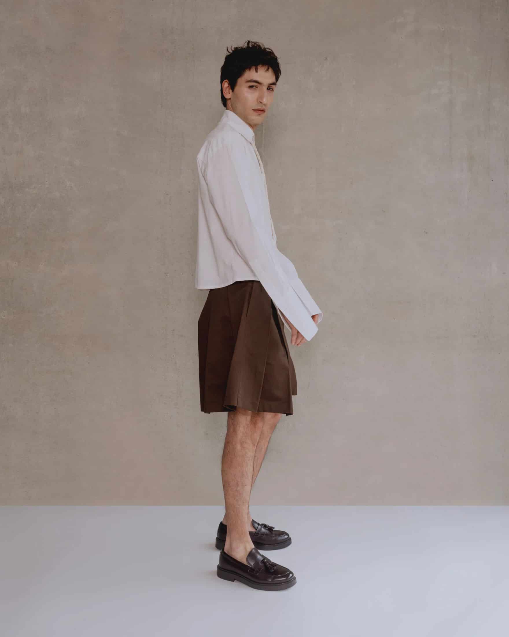 Brown Skirt Short Man - miniatura 8
