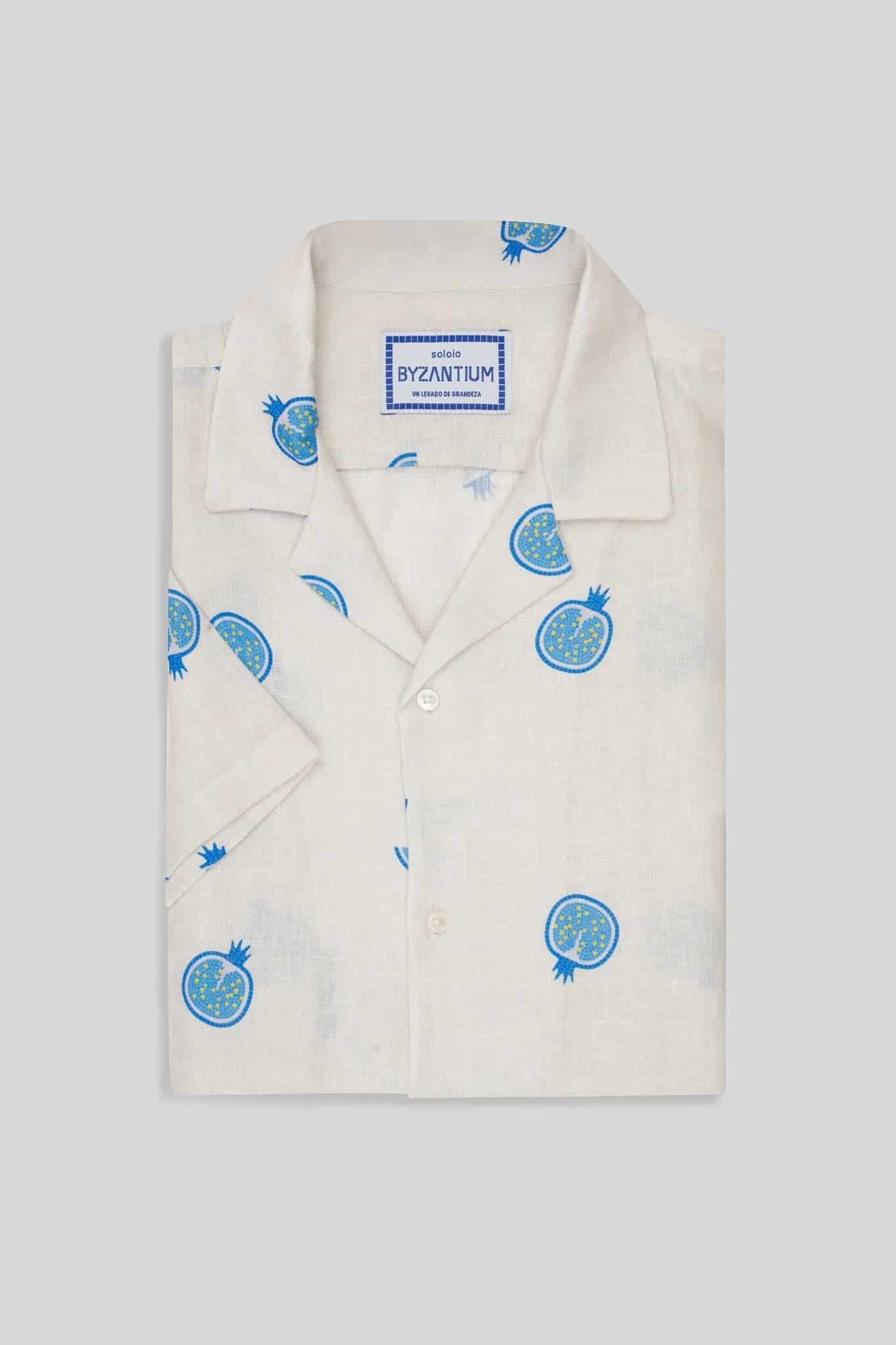 Men's bastión linen shirt white - miniatura 3